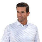 Men's Collar & Co Oracle White Featherweight Flex Polo - ORCLWHT