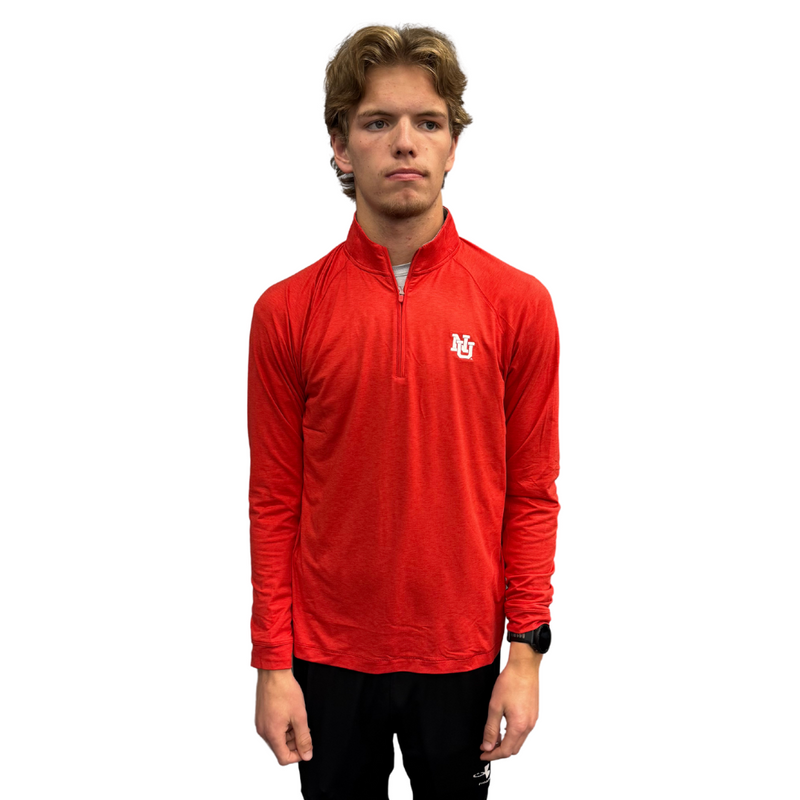 Men's Johnnie-O Nebraska Huskers Freeborne 1/4 Zip - RED