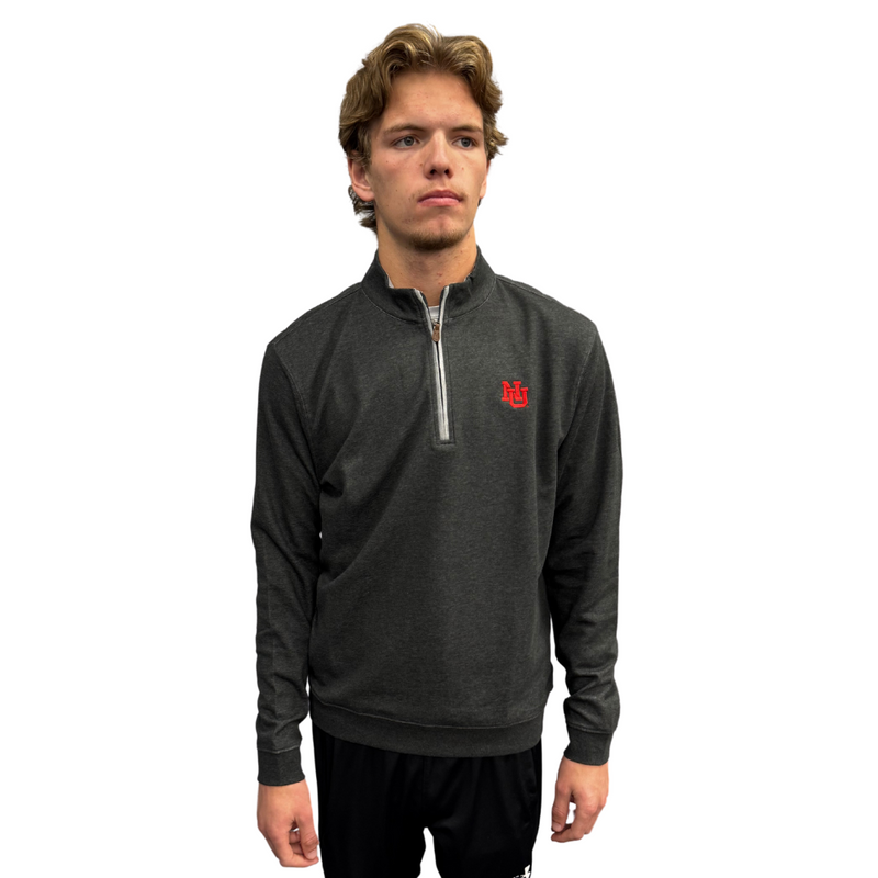 Men's Johnnie-O Nebraska Huskers Sully Vault 1/2 Zip - HBLK