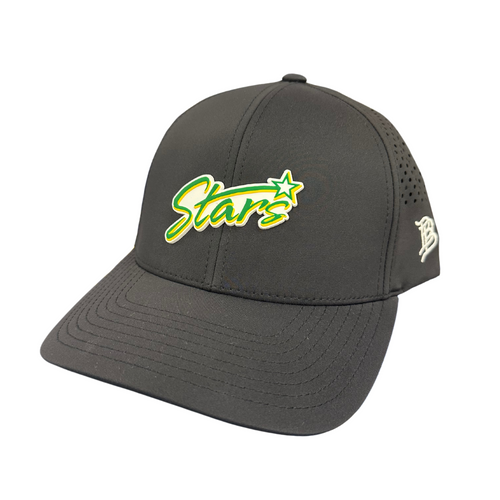 Men's Kearney Catholic Stars Branded Bills Curved Performance Hat - BLACK