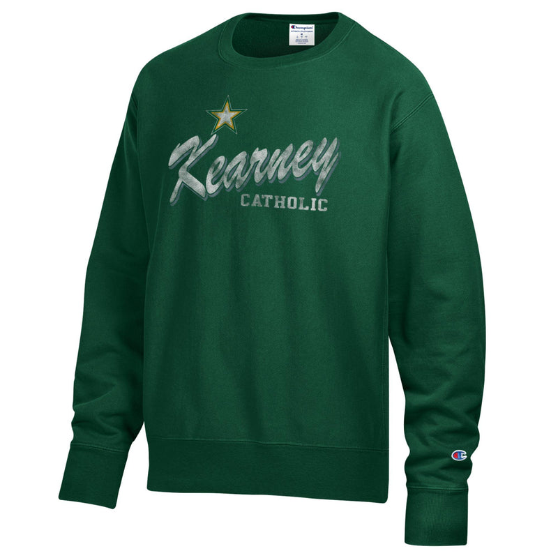 Men's Kearney Catholic Stars Garment Dyed Sweatshirt - 256GREEN