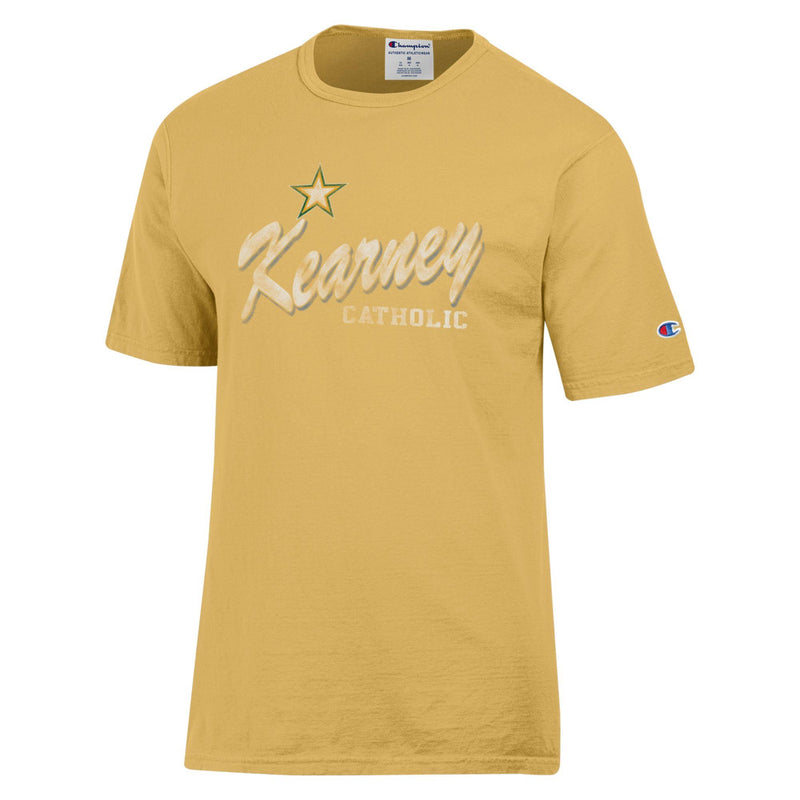 Men's Kearney Catholic Stars Garment Dyed T-Shirt - 3012GOLD