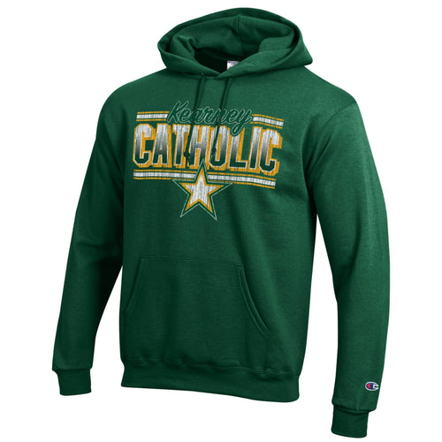 Men's Kearney Catholic Stars Powerblend Hoodie - 256GREEN