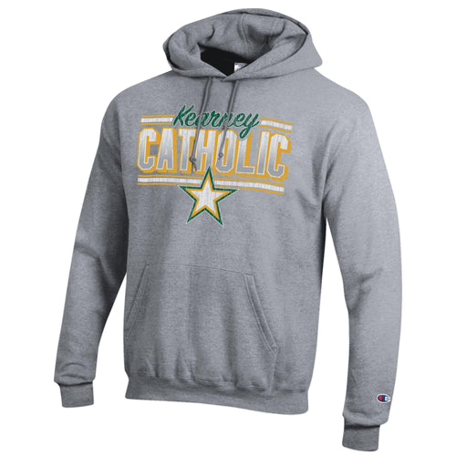 Men's Kearney Catholic Stars Powerblend Hoodie - 930 - GREY