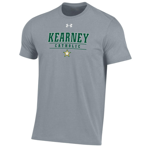 Men's Kearney Catholic Stars Under Armour Performance Cotton T-Shirt - 91H - STEEL