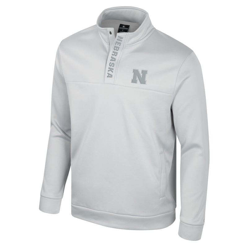 Men's Nebraska Huskers APOC 1/4 Snap Fleece - GREY