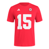 Men's Nebraska Huskers Adidas Dylan Raiola T-Shirt - RED