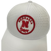 Men's Nebraska Huskers Airflow Circle Patch Hat - 1000WHT