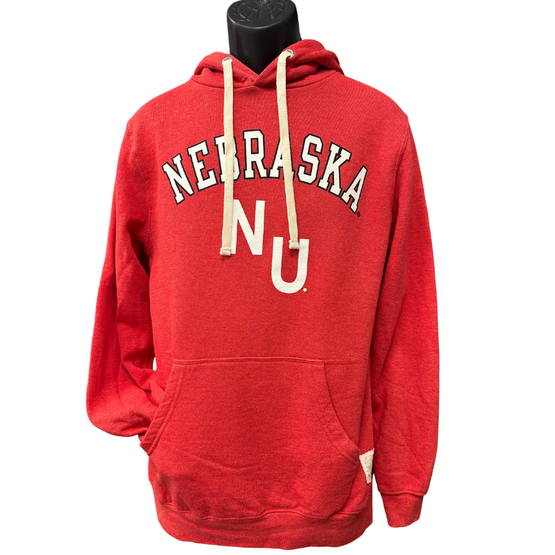 Men's Nebraska Huskers Arch NU Hoodie - RED