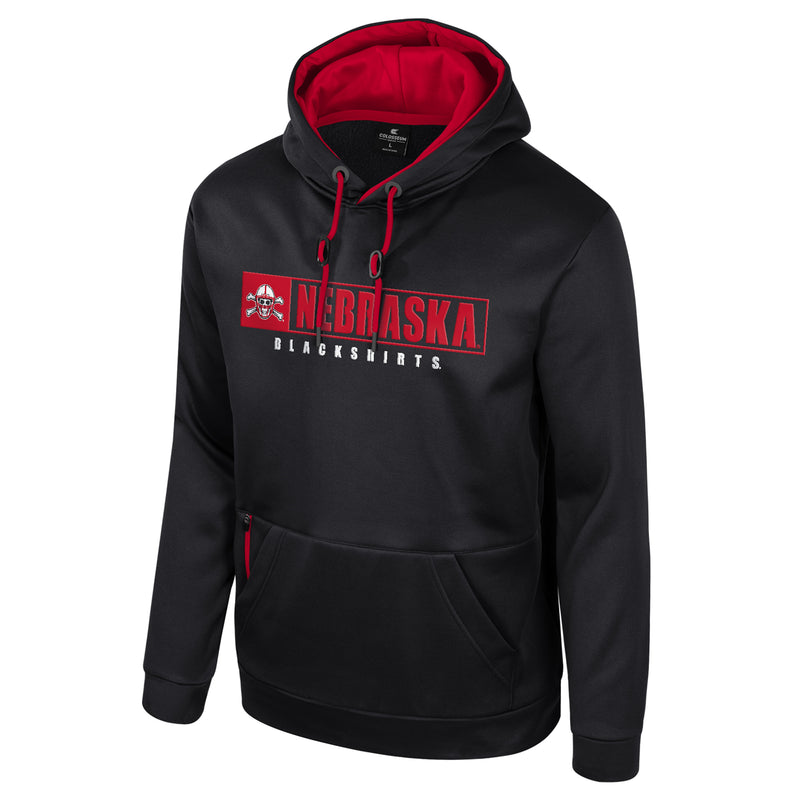 Men's Nebraska Huskers Blackshirts Mainframe Hoodie - BLACK