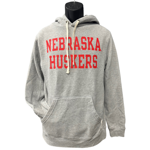 Men's Nebraska Huskers Bold Tri-Blend Hoodie - HGR