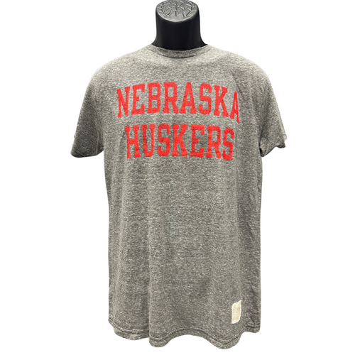 Men's Nebraska Huskers Bold Tri-Blend T-Shirt - HGR