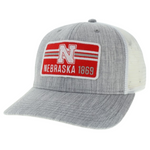 Men's Nebraska Huskers Box View Mid Pro Hat - MLGRY/WH