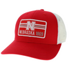 Men's Nebraska Huskers Box View Mid Pro Hat - SCRLT/WH