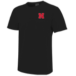 Men's Nebraska Huskers Cornfield T-Shirt - BLACK