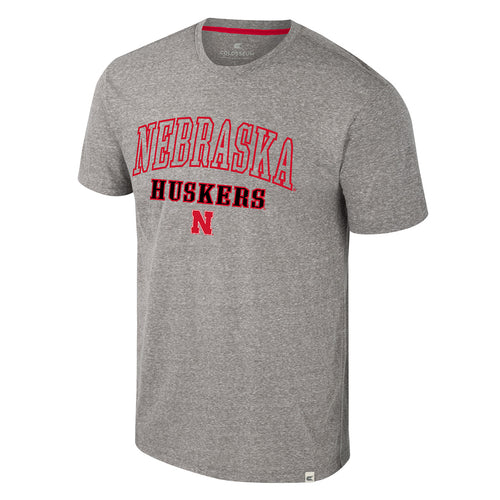 Men's Nebraska Huskers Electromagnetic T-Shirt - GREY