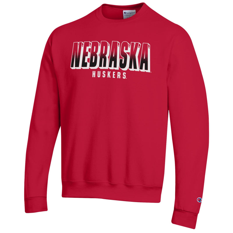 Men's Nebraska Huskers Fade Powerblend Crew - 529SCARL