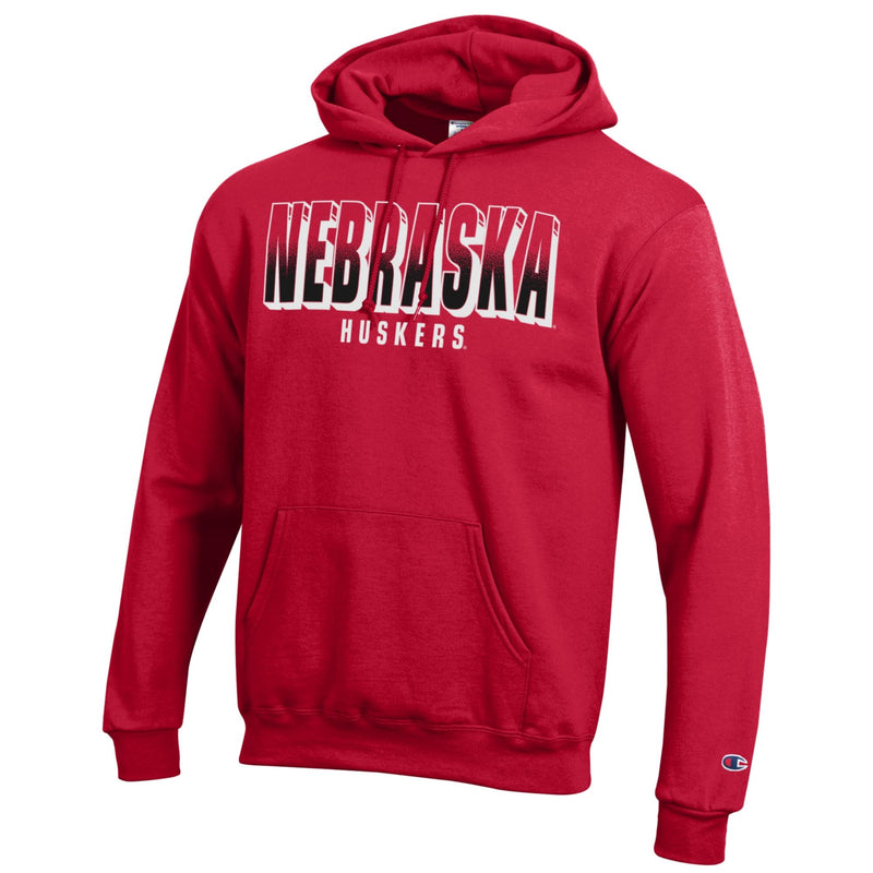 Men's Nebraska Huskers Fade Powerblend Hoodie - 529SCARL