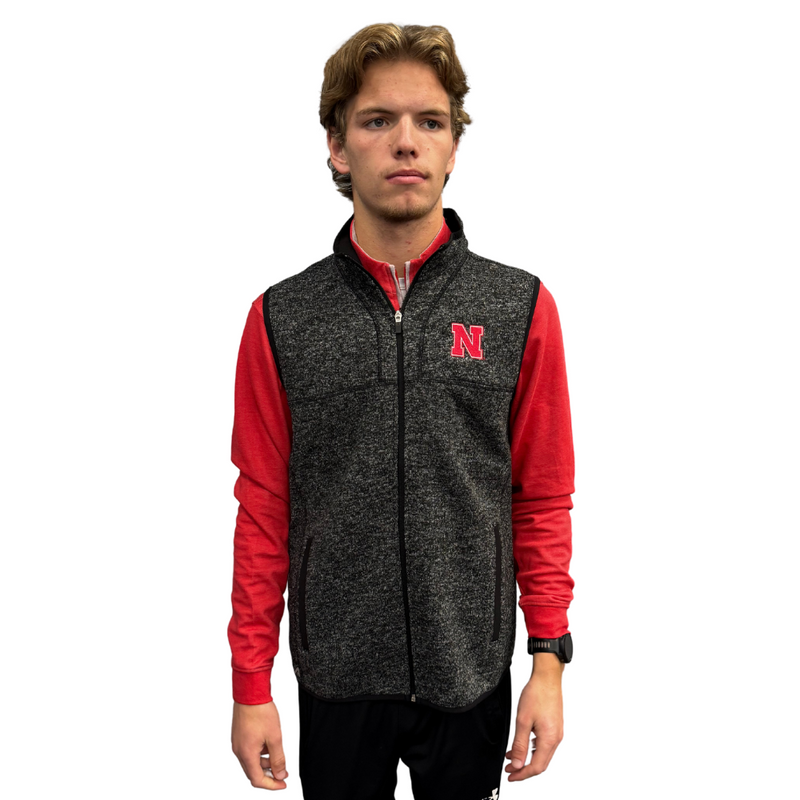 Men's Nebraska Huskers Fortune Vest - 094BLK