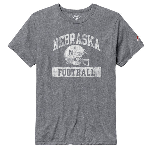 Men's Nebraska Huskers Helmet Victory Falls T-Shirt - FALLHTHR