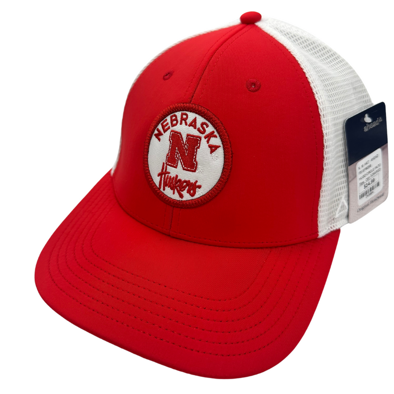 Men's Nebraska Huskers Hugo Circle Patch Hat - 325WRED