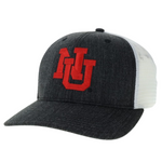 Men's Nebraska Huskers Mid Pro Interlock NU Hat - MLGBK/WH