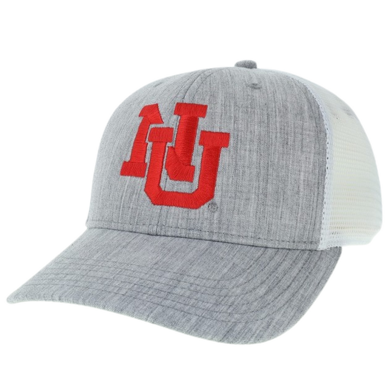 Men's Nebraska Huskers Mid Pro Interlock NU Hat - MLGRY/WH