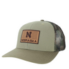 Men's Nebraska Huskers Mid Pro N Patch Engraved Hat - KHAK/SAG