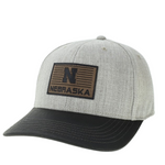 Men's Nebraska Huskers Mid Pro N Patch Engraved Hat - STN/CLAY