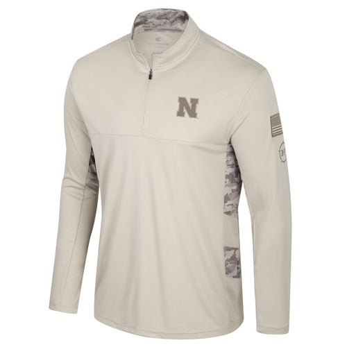 Men's Nebraska Huskers Mojave 1/4 Zip - SAND