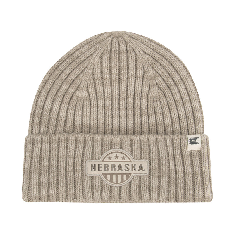 Men's Nebraska Huskers Mojave Beanie - KHAKI