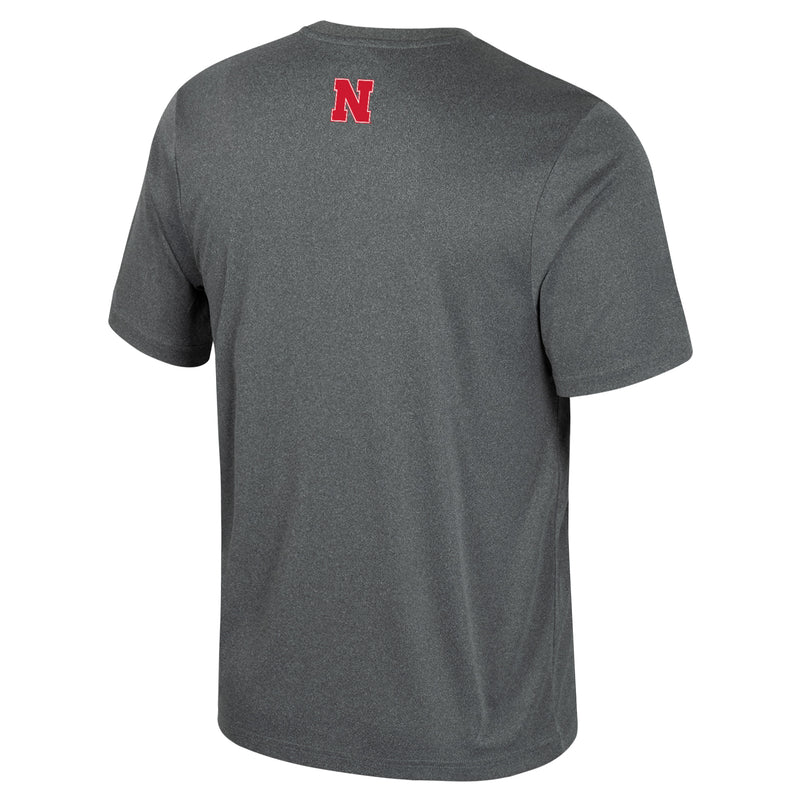 Men's Nebraska Huskers Physics T-Shirt - HTHRCHAR