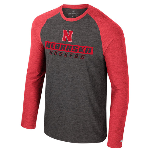 Men's Nebraska Huskers Revolution Raglan - RED