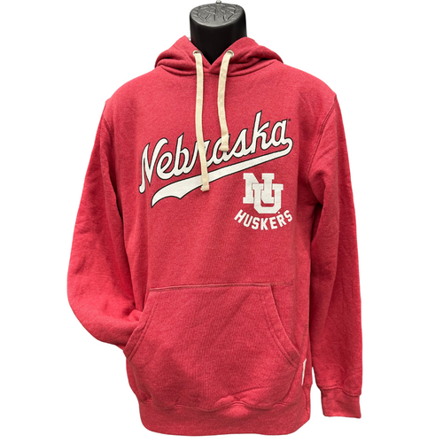 Men's Nebraska Huskers Script Tail Hoodie - DRD