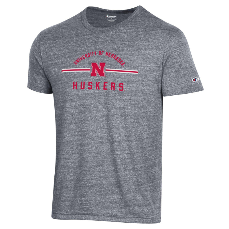 Men's Nebraska Huskers Thin Line Tri-blend T-Shirt - 948GUN