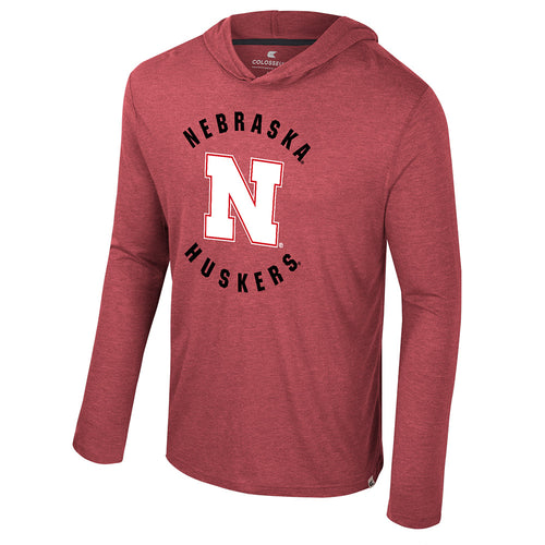 Men's Nebraska Huskers Virtual Reality Hooded T-Shirt - RED