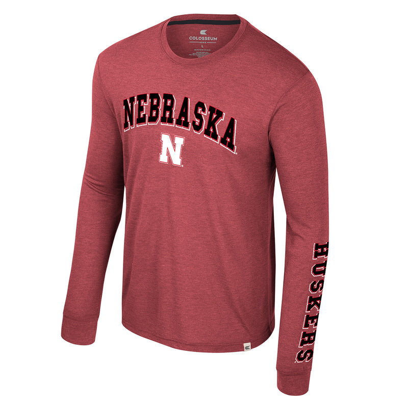 Men's Nebraska Huskers Virtual Reality Longsleeve - RED