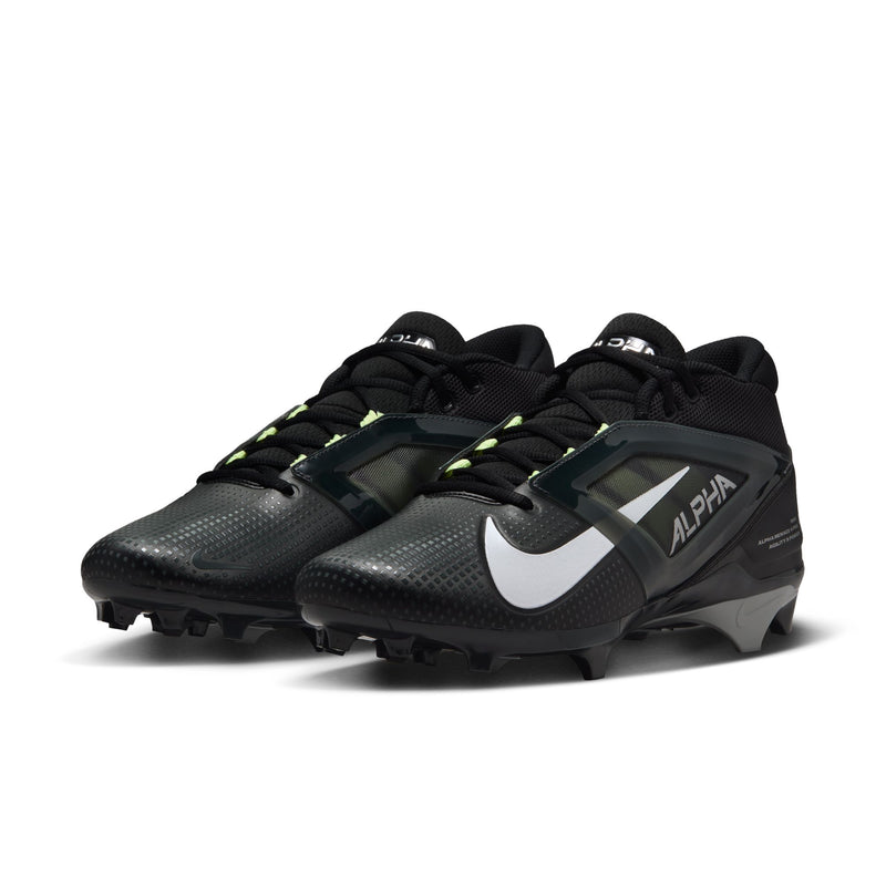 Men's Nike Alpha Menace 4 Pro Football Cleats - 001 - BLACK