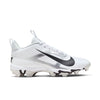 Men's Nike Alpha Menace 4 Shark Football Cleats - 100 - WHITE/BLACK