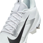 Men's Nike Alpha Menace 4 Shark Football Cleats - 100 - WHITE/BLACK