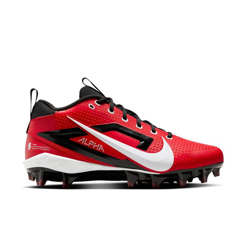 Men's Nike Alpha Menace 4 Varsity Football Cleats - 600 - RED