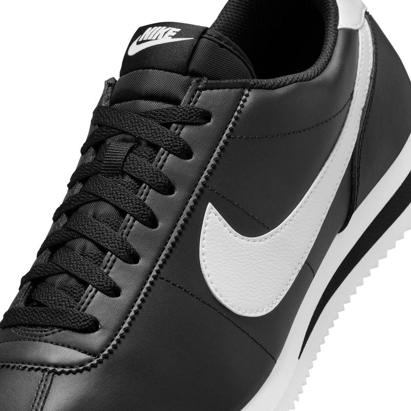 Men's Nike Cortez Leather - 001 - BLACK/WHITE