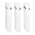 Men's Nike Everyday Essential Crew Socks 3-Pack - 100 - WHITE