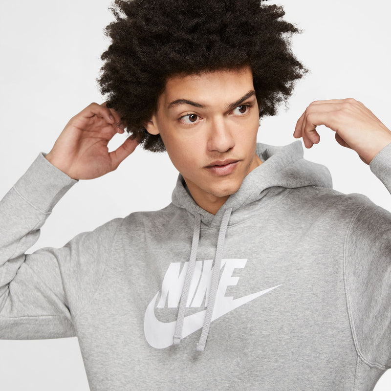 Men's Nike Graphic Pullover Hoodie - 063 - GREY