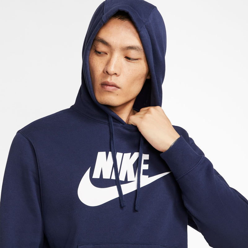 Men's Nike Graphic Pullover Hoodie - 410NAVY