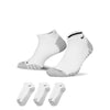 Men's Nike Max Cushioned No-Show Socks 3-Pack - 100 - WHITE