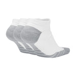 Men's Nike Max Cushioned No-Show Socks 3-Pack - 100 - WHITE