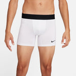 Men's Nike Pro Brief Shorts - 100 - WHITE/BLACK