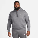 Men's Nike Sportswear Club Fleece Left Chest Hoodie - 071 - CHARCOAL