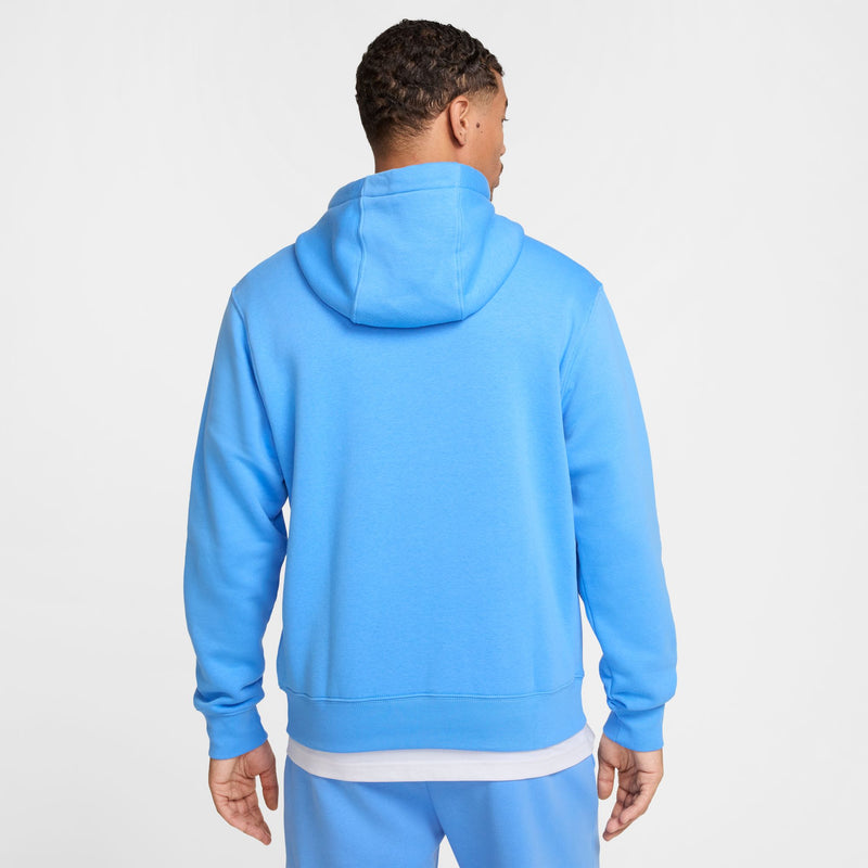 Men's Nike Sportswear Club Fleece Left Chest Hoodie - 412 - UNIVERSITY BLUE